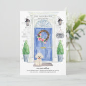 Aankondiging voor beweging van witte portier voora (Staand voorkant)