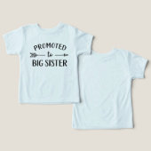Aankondiging voor Big Sister New Baby (Ontwerp Voorkant & Achterkant)