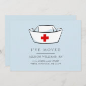 Aankondiging voor blauwe verplaatsing van zuster P (Voorkant / Achterkant)