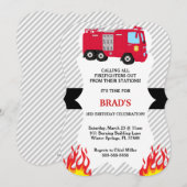 Aankondiging voor brandbestrijding in brandweeraut (Voorkant / Achterkant)