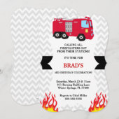 Aankondiging voor brandbestrijding in brandweeraut (Voorkant / Achterkant)