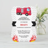 Aankondiging voor brandbestrijding in brandweeraut (Staand voorkant)