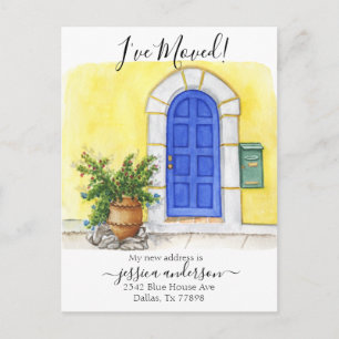 Aankondiging voor de verplaatsing van de voordeur