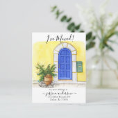 Aankondiging voor de verplaatsing van de voordeur  (Staand voorkant)