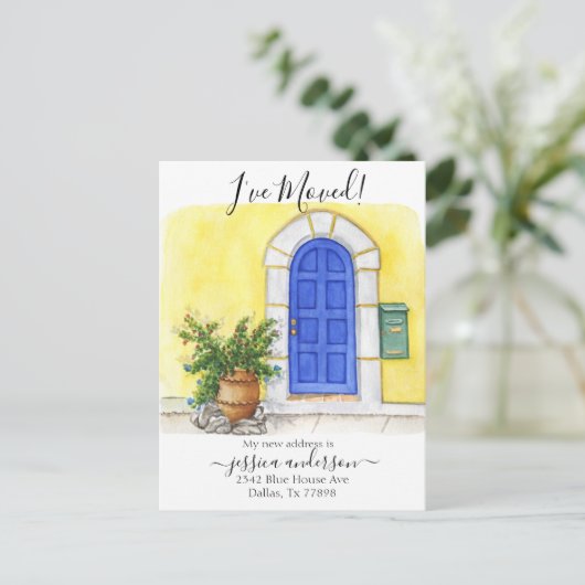 Aankondiging voor de verplaatsing van de voordeur  (Staand voorkant)