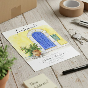 Aankondiging voor de verplaatsing van de voordeur