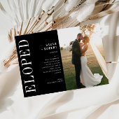 Aankondiging voor de zwarte en witte bruiloft