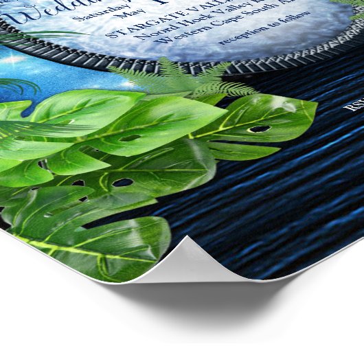 Aankondiging voor Galaxy Portal bruiloft Poster (Hoek)