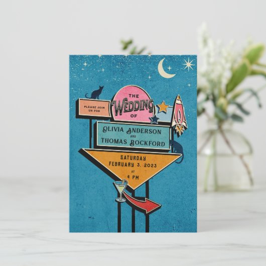 Aankondiging voor het uitnodigen van een uitzendin (Staand voorkant)