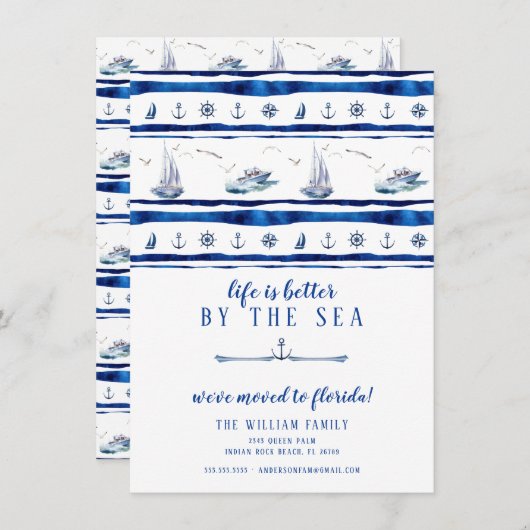 Aankondiging voor het verplaatsen van schepen (Voorkant / Achterkant)