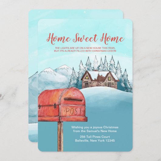 Aankondiging voor Home-verplaatsing thuis (Voorkant / Achterkant)