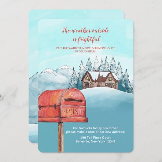 Aankondiging voor Home-verplaatsing thuis (Voorkant / Achterkant)