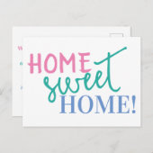 Aankondiging voor Home-verplaatsing thuis Briefkaart (Voorkant / Achterkant)