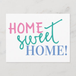 Aankondiging voor Home-verplaatsing thuis Briefkaart