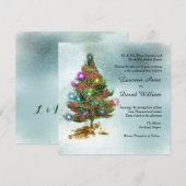 Aankondiging voor kerstbomen voor aangepaste bruil (Voorkant / Achterkant)