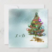 Aankondiging voor kerstbomen voor aangepaste bruil (Achterkant)