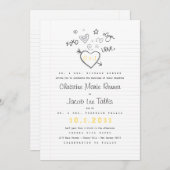 Aankondiging voor laptopbruiloft (Voorkant / Achterkant)