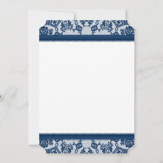 Aankondiging voor marineslag Blue & White Lace Bow (Achterkant)