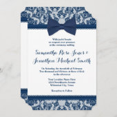 Aankondiging voor marineslag Blue & White Lace Bow (Voorkant / Achterkant)