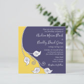 Aankondiging voor marineslag en geel huwelijk (Staand voorkant)