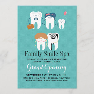 Aankondiging voor opening Kantoor familie tandheel
