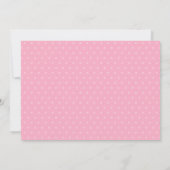 Aankondiging voor roze foto Newborn Baby Girl (Achterkant)