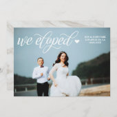 Aankondiging voor scriptbedekking foto-elopement (Voorkant / Achterkant)