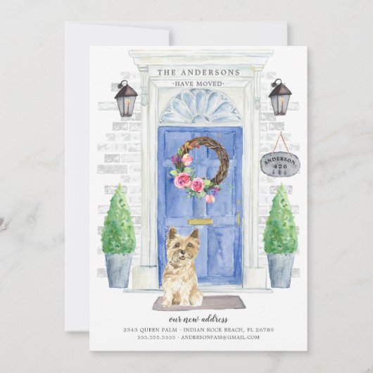 Aankondiging voor verplaatsing voordeur airn Terri (Voorkant)