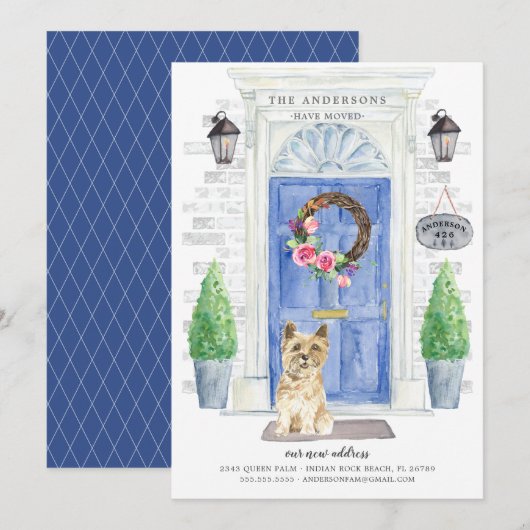 Aankondiging voor verplaatsing voordeur airn Terri (Voorkant / Achterkant)