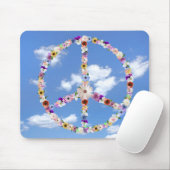 Aankondiging voor vrede in de lucht muismat (Met muis)