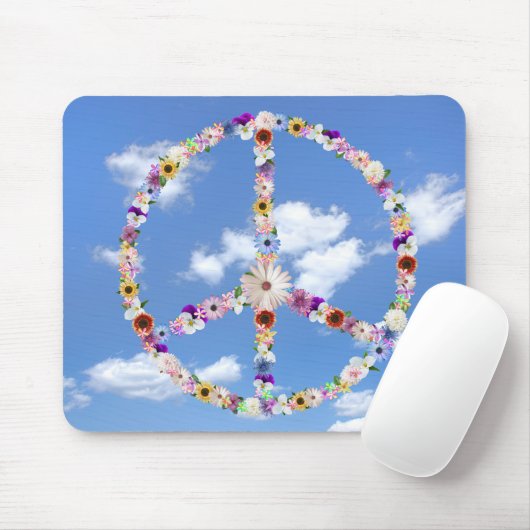 Aankondiging voor vrede in de lucht muismat (Met muis)