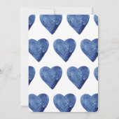 Aankondiging waterverf Blue Hearts (Achterkant)