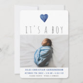 Aankondiging waterverf Blue Hearts (Voorkant)