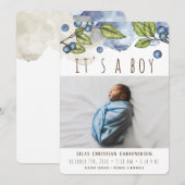 Aankondiging waterverf Blueberry Boy (Voorkant / Achterkant)