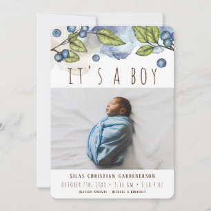 Aankondiging waterverf Blueberry Boy