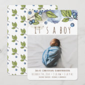 Aankondiging waterverf Blueberry Boy (Voorkant / Achterkant)