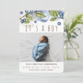 Aankondiging waterverf Blueberry Boy (Staand voorkant)