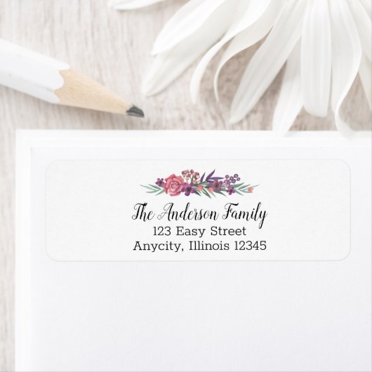 Aankondiging waterverf Floral Moving Etiket (Insitu)