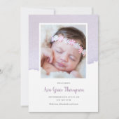 Aankondiging waterverf geboorte (Voorkant)