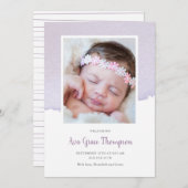 Aankondiging waterverf geboorte (Voorkant / Achterkant)