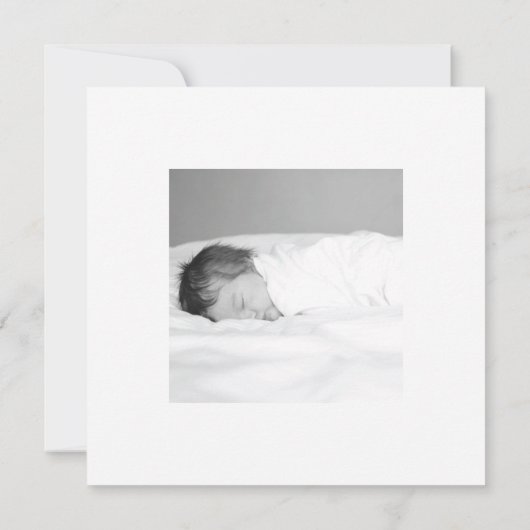 Aankondiging waterverf Nautical Anchor Baby Boy (Achterkant)