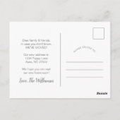 Aankondiging waterverf papaverbeweging briefkaart (Achterkant)