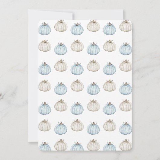 Aankondiging waterverf Pumpkins Twins Boys (Achterkant)