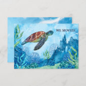 Aankondiging waterverf schildpad (Voorkant / Achterkant)