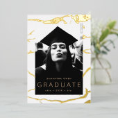 Aankondiging witachtige gouden marmer van het Afst (Staand Voorkant)