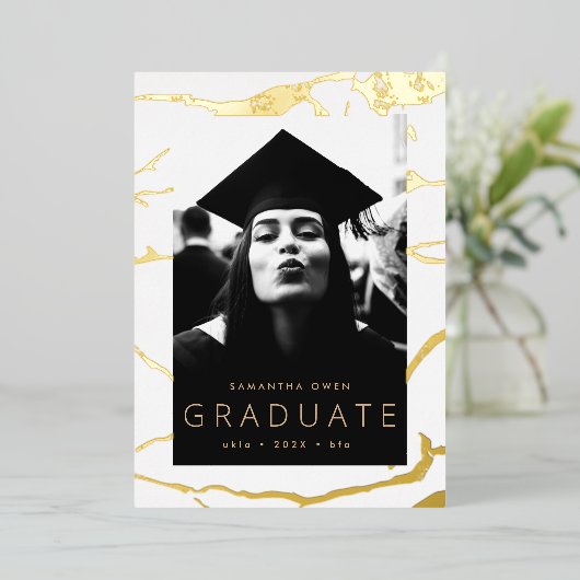 Aankondiging witachtige gouden marmer van het Afst (Staand Voorkant)