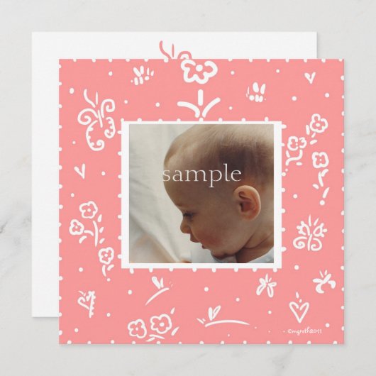 Aankondiging zalmfluitbloem (Voorkant / Achterkant)