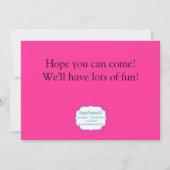 Aankondiging Zebra Print Flip Flop Birthday Party (Achterkant)