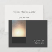 Aankondiging Zen Glow Beauty Wellness-kaartje (Voorkant / Achterkant)