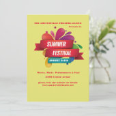 Aankondiging zomerfestival (Staand voorkant)